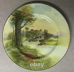 Very Rare! C1928 hand-painted Royal Doulton Castle Series Plates, Set of 8