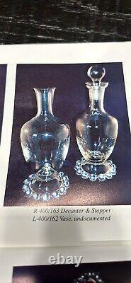 Very Rare Candlewick Vase 400/162 Hard To Find