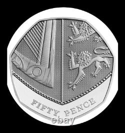 Very Rare Collectible 50 Pence Royal Sheild Coin 2019