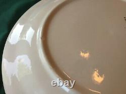 Very Rare Currier And & Ives Egg Plate Royal China 10 3/4 Eggplate Blue Print