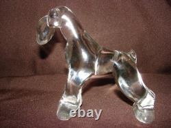 Very Rare HEISEY Glassware Airedale Clear Not by Imperial