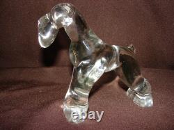 Very Rare HEISEY Glassware Airedale Clear Not by Imperial