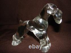 Very Rare HEISEY Glassware Airedale Clear Not by Imperial