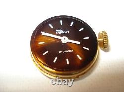 Very Rare High End Vintage Royal Dynasty Bakelite 17 Jewels Pin Pocket Watch