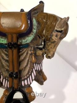 Very Rare IMPERIAL AMPHORA TURN Horse Head Vase AUSTRIAN PORCELAIN Equestrian