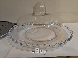 Very Rare Imperial Candlewick Toast And Cover WithFaverware Plate #123 Excellent