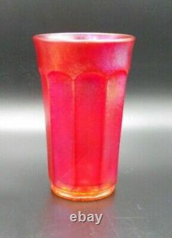 Very Rare! Imperial Chesterfield Stretch Carnival Glass Tumblerredgorgeous