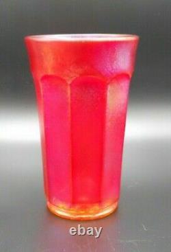 Very Rare! Imperial Chesterfield Stretch Carnival Glass Tumblerredgorgeous