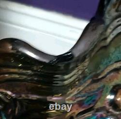 Very Rare Imperial Grape 10.5 Unmarked Carnival Glass Bowl See Description
