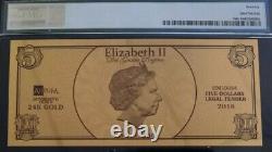 (Very Rare/Low Ser. #), Royal Wedding, Cook Islands, $5 Gold, 70 Grade, PERFECT