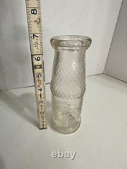 Very Rare Milk Bottle Royale Dairy Half pint Bottle With Slug Plate And Checker
