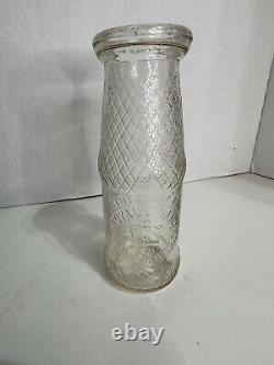 Very Rare Milk Bottle Royale Dairy Half pint Bottle With Slug Plate And Checker