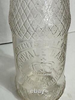 Very Rare Milk Bottle Royale Dairy Half pint Bottle With Slug Plate And Checker