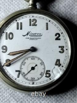 Very Rare Minerva Johannes Hartmann Berlin Pocket Watch Royal Court Watchmaker Very Rare Minerva Johannes Hartmann Berlin Pocket Watch Royal Court Watchmaker