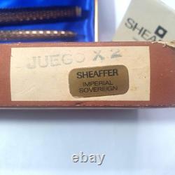 Very Rare NOS Vintage 1970s Sheaffer 14K G. F. Imperial Sovereign Pen Set MINT