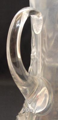 Very Rare Northwood Dandelion White Carnival Glass Iridescent Pitcher Tankard