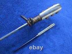 Very Rare Original German Imperial Etched Hirschfanger Dagger And Scabbard