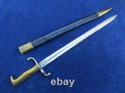 Very Rare Original Imperial German M1871 Sawback Bayonet And Scabbard Rare Maker