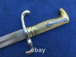 Very Rare Original Imperial German M1871 Sawback Bayonet And Scabbard Rare Maker