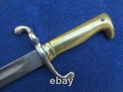 Very Rare Original Imperial German M1871 Sawback Bayonet And Scabbard Rare Maker