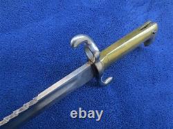 Very Rare Original Imperial German M1871 Sawback Bayonet And Scabbard Rare Maker