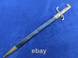 Very Rare Original Imperial German M1871 Sawback Bayonet And Scabbard Rare Maker