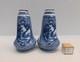 Very Rare Pair Antique Royal Bonn Franz Anton Mehlem Flamand Gourd Vases c. 1900