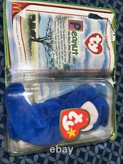Very Rare Peanut The Royal Blue Elephant (Beanie Baby Legends Collection) 1995