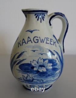 Very Rare Porceleyne Fles Royal Delft Little Kaagweek 1937 Jug
