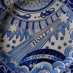 Very Rare Porceleyne Fles Royal Delft Wall Plate Halley´s Comet 1910