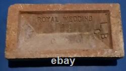 Very Rare Princess Diana Spencer Royal Wedding Brick 1981 Prince Charles Lbc CD