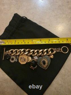 Very Rare, Retired Juicy Couture Ultra Thick Chain, Royal Bohemian Bracelet