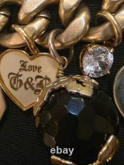 Very Rare, Retired Juicy Couture Ultra Thick Chain, Royal Bohemian Bracelet