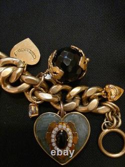 Very Rare, Retired Juicy Couture Ultra Thick Chain, Royal Bohemian Bracelet