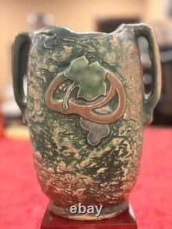 Very Rare Roseville Imperial 1 Double Handle 10 Antique 1921 Vase Amazing Cond