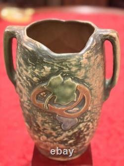 Very Rare Roseville Imperial 1 Double Handle 10 Antique 1921 Vase Amazing Cond