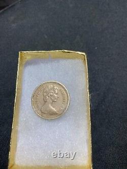 Very Rare Royal Arms One Pound 1983 coin- Elizabeth II D G REG FD