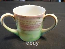 Very Rare Royal Bayreuth 3 handled Jack in The Beanstalk demi tasse cup