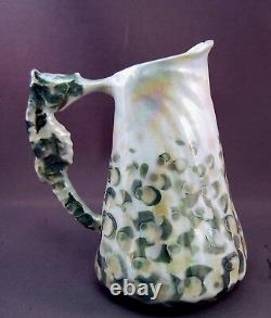 Very Rare Royal Bayreuth Spikey Shell Iridescent Pearl Seahorse Milk Pitcher