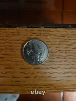 Very Rare Royal Canadian Mint Error Filled P 25 Cent Coin 1905 2005 Saskatchewan