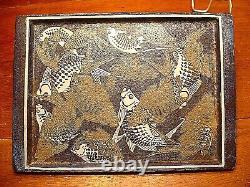 Very Rare Royal Copenhagen 18 Tray with Fish Motif