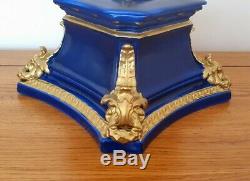 Very Rare Royal Crown Derby Cobalt Blue & Gold INK WELL c. 1911 Beautiful