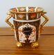 Very Rare Royal Crown Derby Imari 1128 TWIN HANDLED FOOTED VASE c. 1928