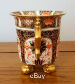 Very Rare Royal Crown Derby Imari 1128 TWIN HANDLED FOOTED VASE c. 1928