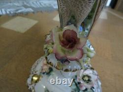 Very Rare Royal Crown Derby Peacock Figure 9.25 Inch Tall