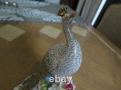 Very Rare Royal Crown Derby Peacock Figure 9.25 Inch Tall