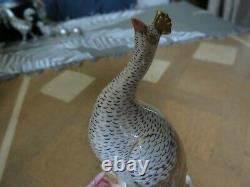 Very Rare Royal Crown Derby Peacock Figure 9.25 Inch Tall