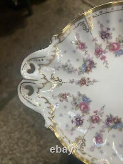 Very Rare Royal Crown Derby Royal Antoinette Duchess Dish Beautiful