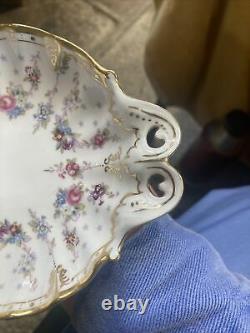 Very Rare Royal Crown Derby Royal Antoinette Duchess Dish Beautiful