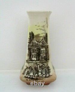 Very Rare Royal Doulton Antique Seriesware Vase Old London Perfect